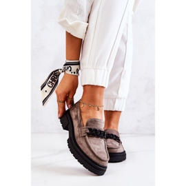 PL5 Loafers Suede Loafers La.Fi Gray Sapphira beige grey 2