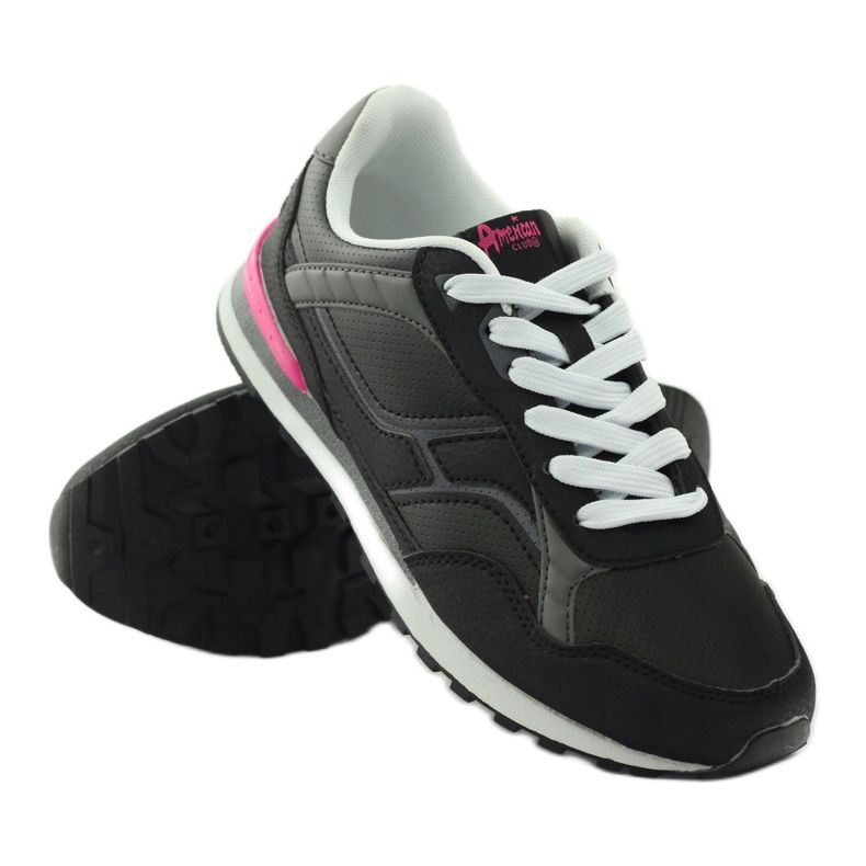 American Club C1 sports jogging black pink 3