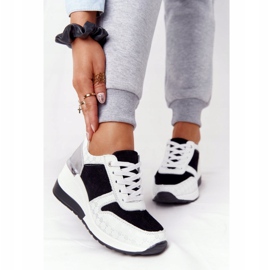 Leather Wedge Sneakers S.Barski Black-White 3 Leather Wedge Sneakers S.Barski Black-White 3