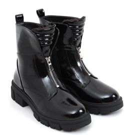 Flat lacquered Haiti Black boots 2 Flat lacquered Haiti Black boots 2