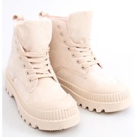 Bibi Beige ankle-high trekking sneakers 1