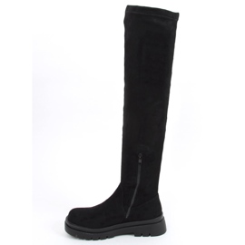 Klas Black women's thigh-high boots 1