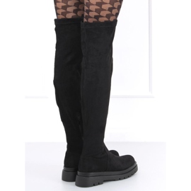 Klas Black women's thigh-high boots 2