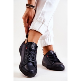 Low Leather Sneakers Big Star JJ274006 Black 2 Low Leather Sneakers Big Star JJ274006 Black 2