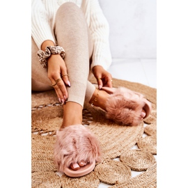 PM1 Slippers With Fur, Rubber Dirty Pink Allyson 2