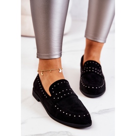 PL5 Suede Loafers With Jets La.Fi Black Maliyah 1