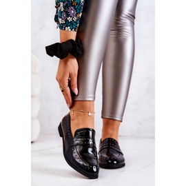 PL5 Lacquered Loafers With Jets La.Fi Black Maliyah 1