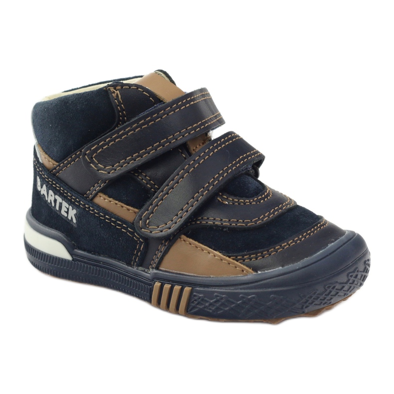 Prophylactic shoes Bartek 91756 new navy blue brown white 1