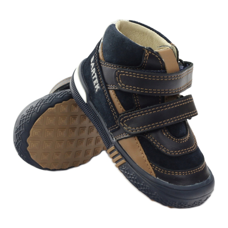 Prophylactic shoes Bartek 91756 new navy blue brown white 3