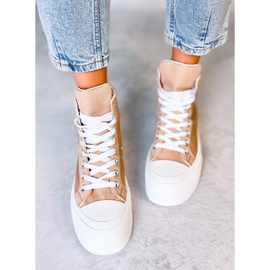 Kenya Khaki canvas sneakers beige 1