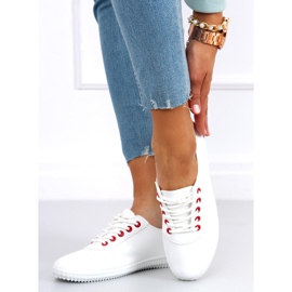 Girma Red women's trainers white 2