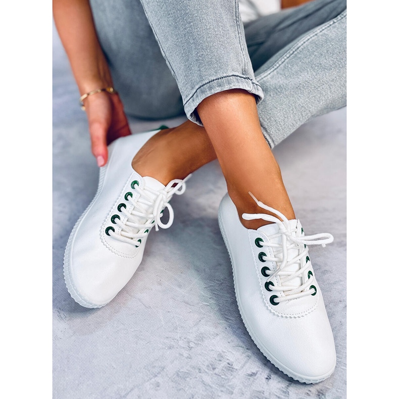 Girma Green women's trainers white 1 Girma Green women's trainers white 1
