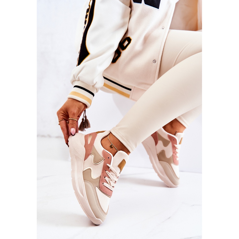 PS1 Women's sports shoes Sneakers Beige-Pink Bethell 2