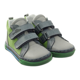 Leather boys of boys 1429 gray/green Ren BUT grey 4 Leather boys of boys 1429 gray/green Ren BUT grey 4
