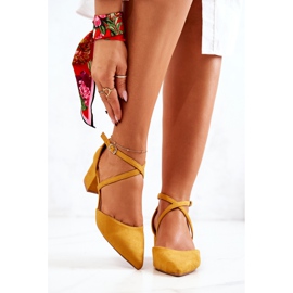 PS1 Suede Pumps On A Bar In Spitz Yellow Shelley 1