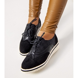Ladies' black oxford shoes from Beco 1