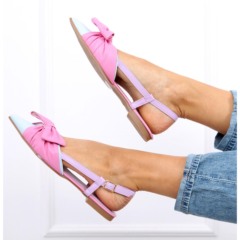 Candy Color open-heel ballerinas pink 1