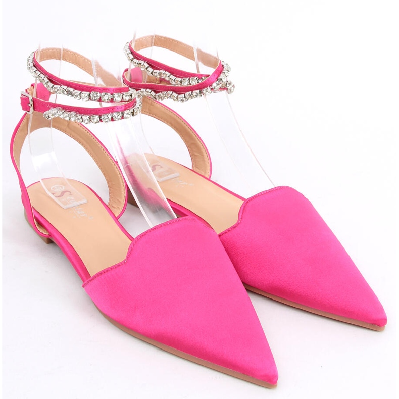 Elegant ballerinas with Dust Fuchsia stones pink 2