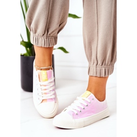 NEWS Women's Classic Ecoma Color-Changing Sneakers white multicolored 2
