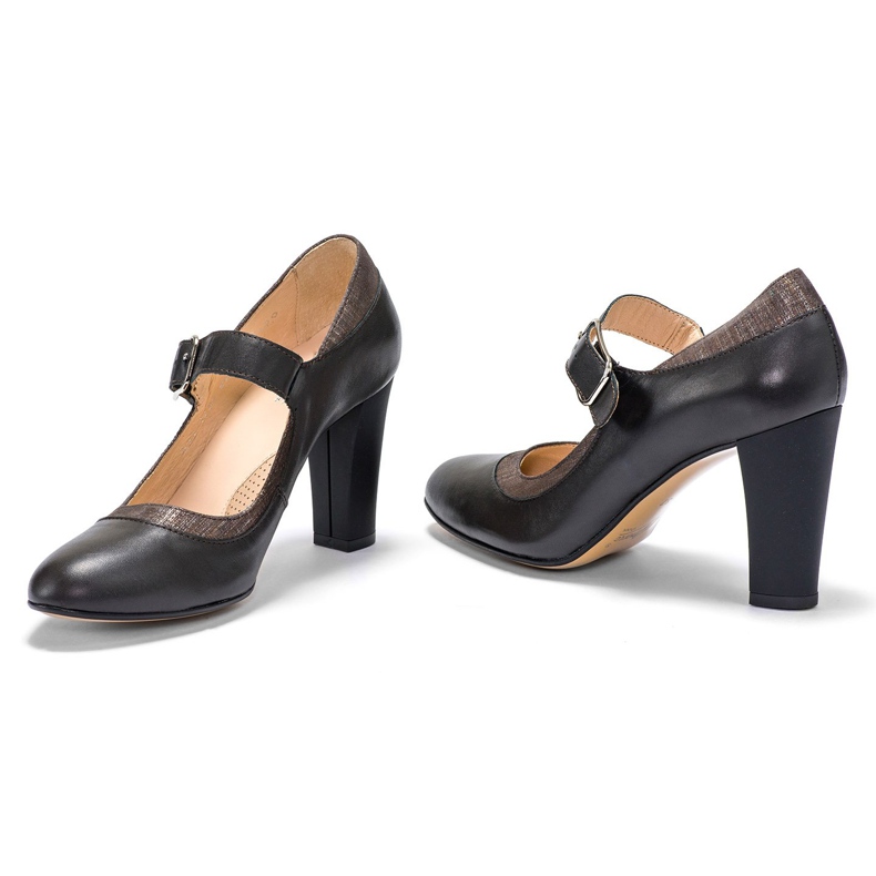 Marco Shoes Brown 0932P pumps with a clasp 2