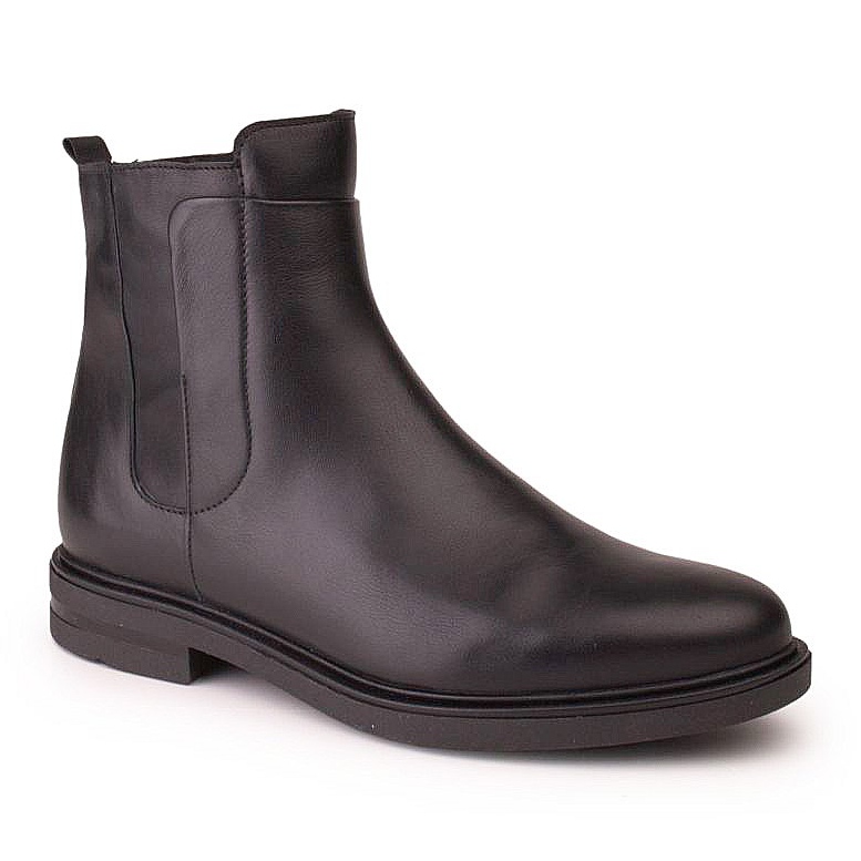 Marco Shoes Light boots with a flat black grain leather bottom 1