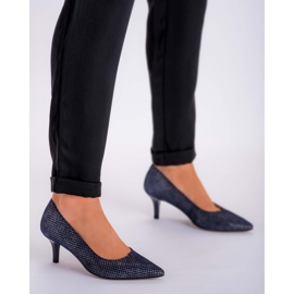 Marco Shoes Comfortable and classic navy blue 1039P high heels 1 Marco Shoes Comfortable and classic navy blue 1039P high heels 1