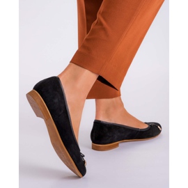 Marco Shoes Suede 1152P ballerinas in black 2
