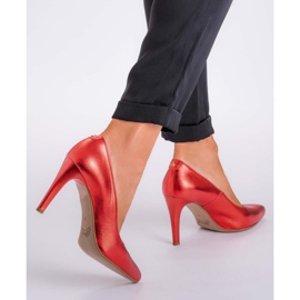 Marco Shoes Red 0500P studs in a shiny color 2