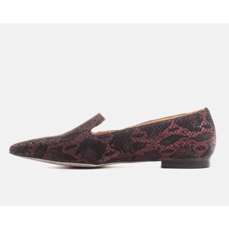 Marco Shoes Lordsy ballerinas made of suede leather in a snakeskin pattern black 2