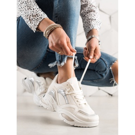 TRENDI Fashion Sneakers beige white 1