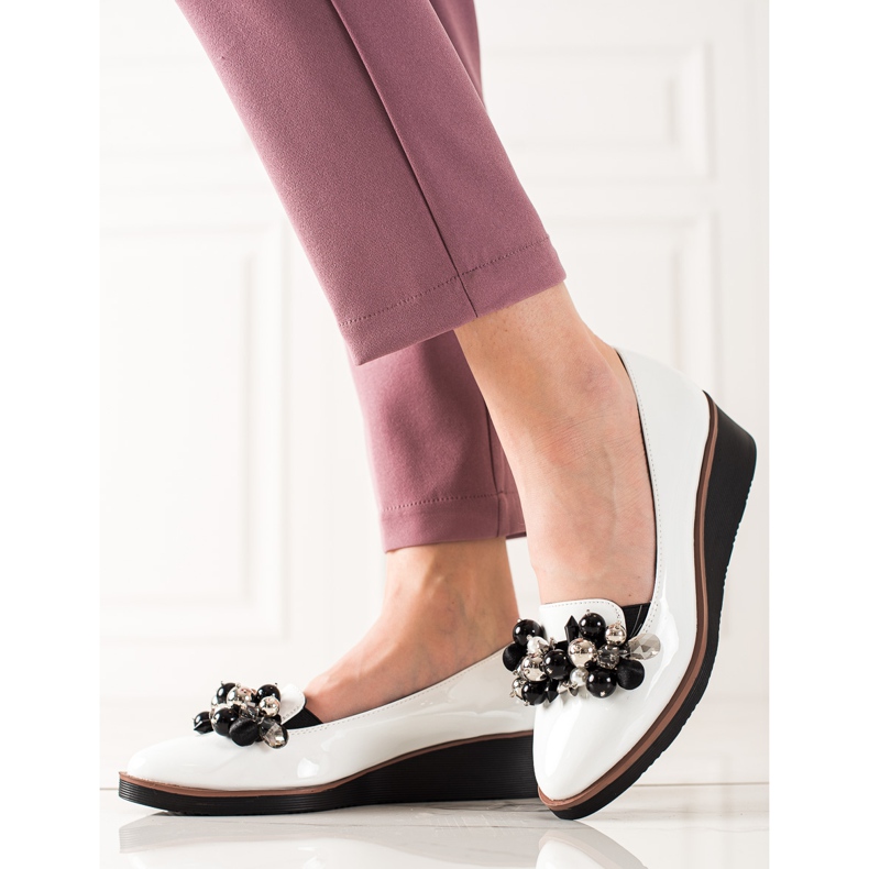 W. Potocki Elegant wedge shoes white 1