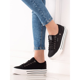 Women's Big Star Sneakers HH274056 black 1