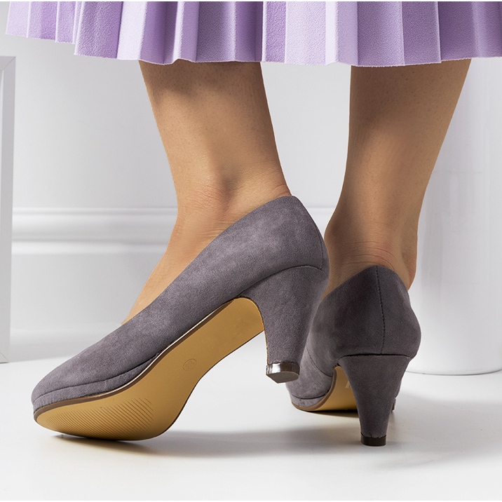 Graphite Alves women's pumps grey 1