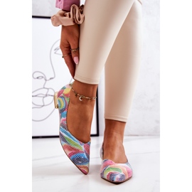 Women's Ballerinas Laura Messi Leather Rainbow 2193 multicolored 2