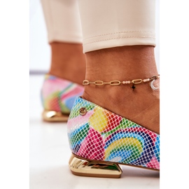 Women's Ballerinas Laura Messi Leather Rainbow 2193 multicolored 1