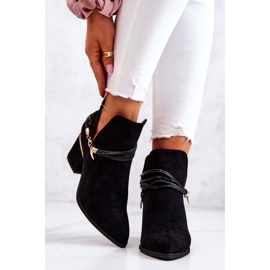 PS1 Inessa Black Suede Cowboy Boots With Stripes 2 PS1 Inessa Black Suede Cowboy Boots With Stripes 2