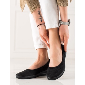 Evento Comfortable black ballerinas 2