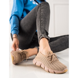 TRENDI Brown Sport Shoes beige 1 TRENDI Brown Sport Shoes beige 1