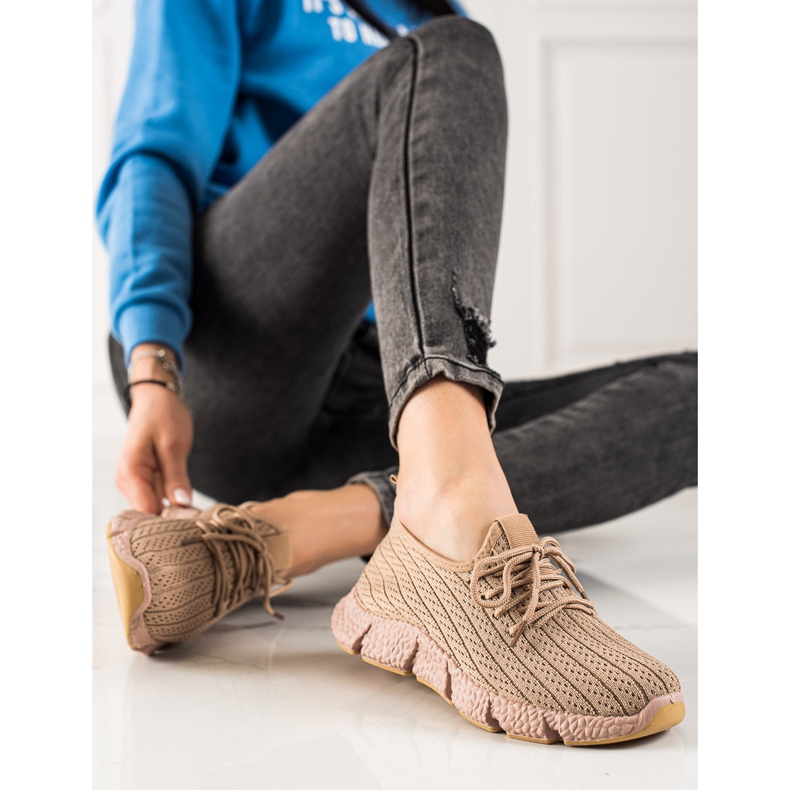 TRENDI Brown Sport Shoes beige 1 TRENDI Brown Sport Shoes beige 1