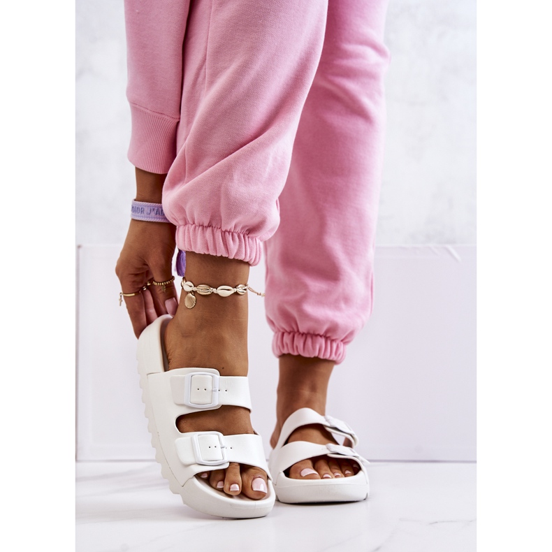 PS1 Rubber Slippers On The Westie White Platform 1