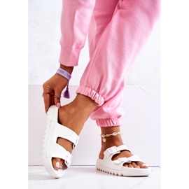 PS1 Rubber Slippers On The Westie White Platform 2