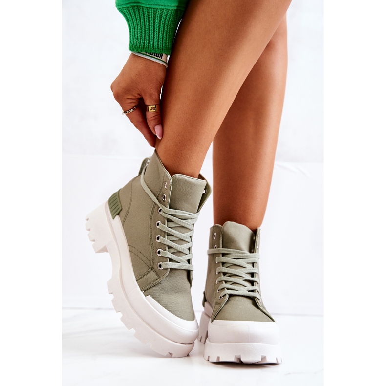 PS1 Faithfull Green Tied Boots 2