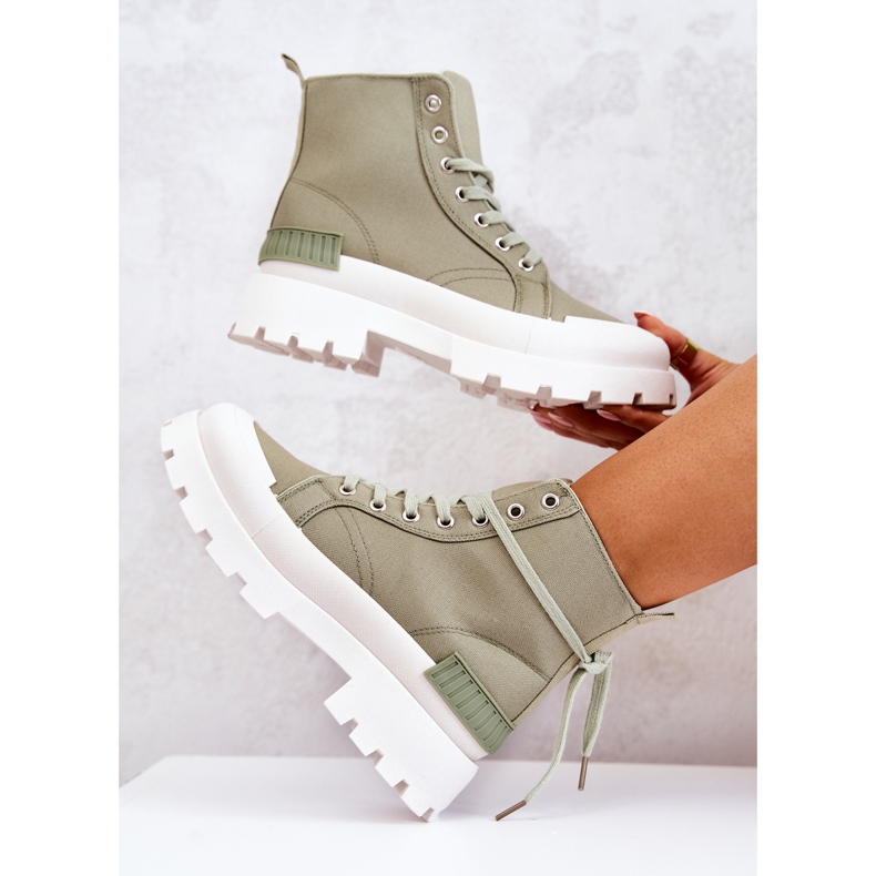 PS1 Faithfull Green Tied Boots 1