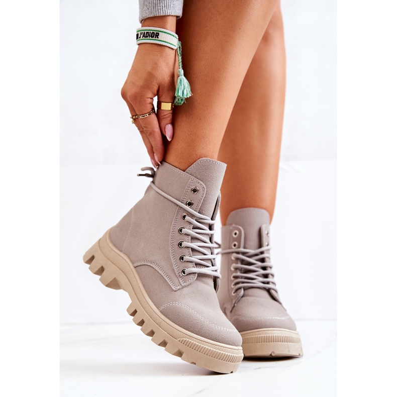 PS1 Suede Boots Tied Gray Hurricane grey 2