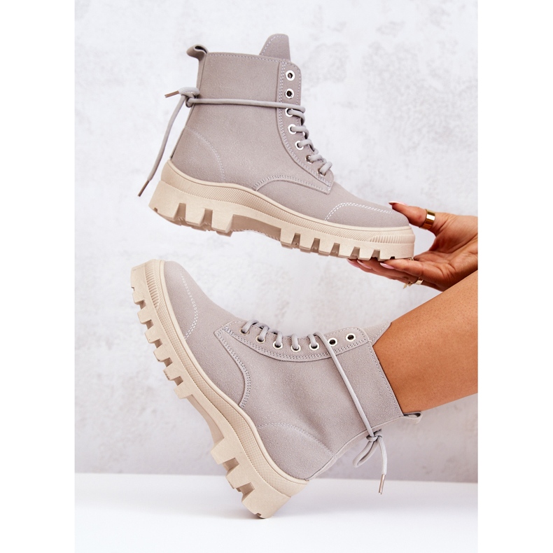 PS1 Suede Boots Tied Gray Hurricane grey 1