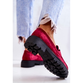 PL5 Suede Loafers With La.Fi Decoration Fuchsia Laurene pink 1