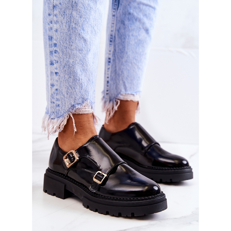 PL5 Leather Shoes With Buckle La.Fi Black Leonie 1