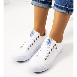 White fabric sneakers Big Star AA274511 1 White fabric sneakers Big Star AA274511 1