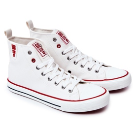 Men's High Leather Sneakers Big Star JJ174071 White 2