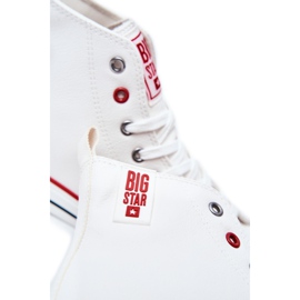 Men's High Leather Sneakers Big Star JJ174071 White 1